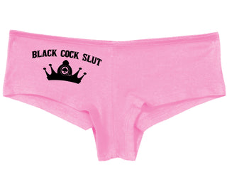 Black Cock Slut - Queen of Spades - Pink Boy Short