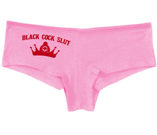 Black Cock Slut - Queen of Spades - Pink Boy Short