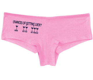Chances Of Getting Lucky - More Wine - Pink Boy Short