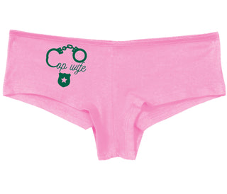 Cop Wife - Cute Handcuffs - Pink Boy Short