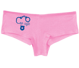 Cop Wife - Cute Handcuffs - Pink Boy Short