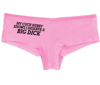 My Cuck Husband Knows I Deserve A Big Dick - Pink Boy Short