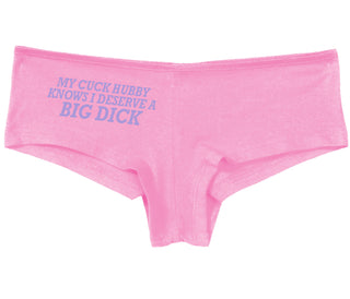 My Cuck Husband Knows I Deserve A Big Dick - Pink Boy Short