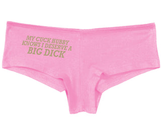 My Cuck Husband Knows I Deserve A Big Dick - Pink Boy Short