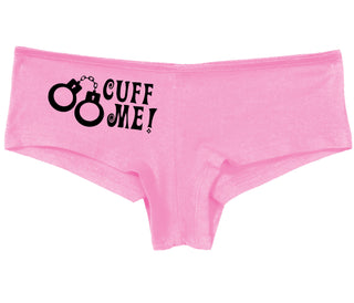 Cuff Me - Cute Handcuff Design - Pink Boy Short