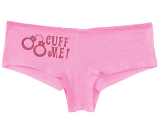Cuff Me - Cute Handcuff Design - Pink Boy Short