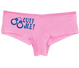 Cuff Me - Cute Handcuff Design - Pink Boy Short