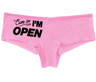 Cum In I'm Open - Pink Boy Short