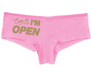 Cum In I'm Open - Pink Boy Short