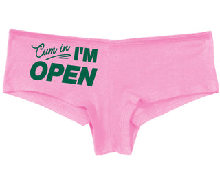 Cum In I'm Open - Pink Boy Short