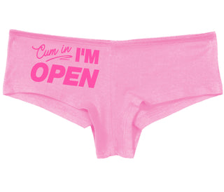 Cum In I'm Open - Pink Boy Short