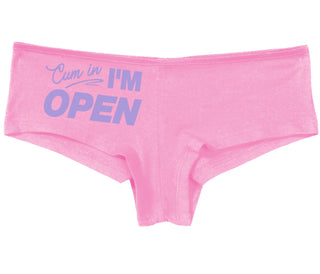 Cum In I'm Open - Pink Boy Short