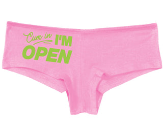 Cum In I'm Open - Pink Boy Short