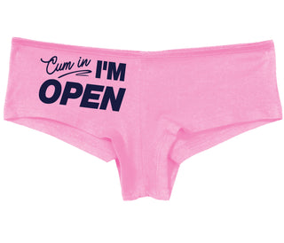 Cum In I'm Open - Pink Boy Short