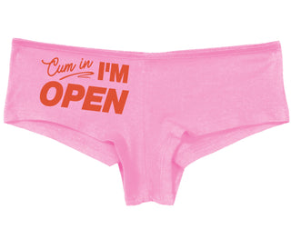 Cum In I'm Open - Pink Boy Short
