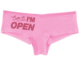 Cum In I'm Open - Pink Boy Short