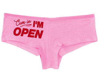 Cum In I'm Open - Pink Boy Short