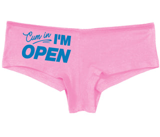 Cum In I'm Open - Pink Boy Short