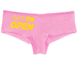 Cum In I'm Open - Pink Boy Short