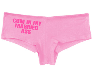 Cum In My Married Ass - Pink Boy Short