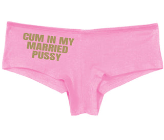 Cum In My Married Pussy - Pink Boy Short