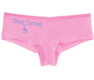 Deepthroat - Funny Giraffe Logo - Pink Boy Short