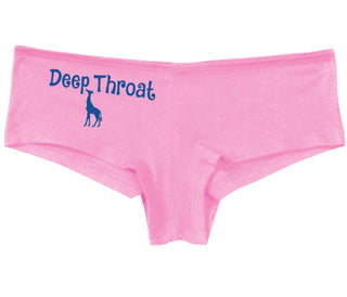 Deepthroat - Funny Giraffe Logo - Pink Boy Short