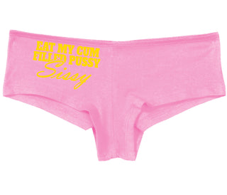 Eat My Cum Filled Pussy Sissy  Cuck - Pink Boy Short