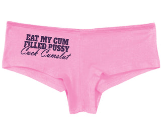 Eat My Cum Filled Pussy  Cuck Cumslut - Pink Boy Short