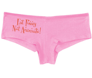 Eat Pussy Not Animals - Pink Boy Short