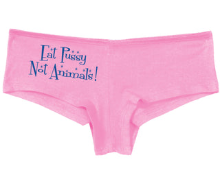 Eat Pussy Not Animals - Pink Boy Short