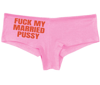 Fuck My Married Pussy - Pink Boy Short