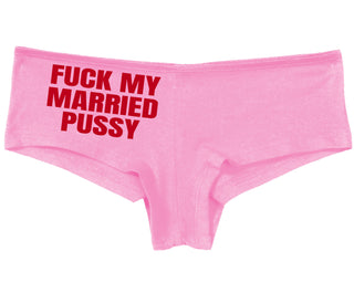 Fuck My Married Pussy - Pink Boy Short