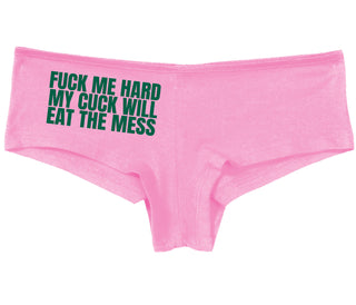 Fuck Me Hard Cuck Will Eat The Mess - Pink Boy Short