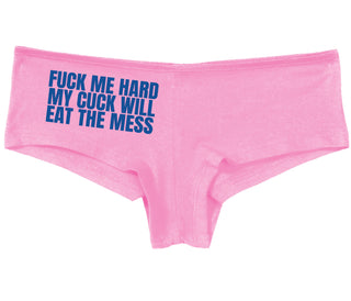 Fuck Me Hard Cuck Will Eat The Mess - Pink Boy Short