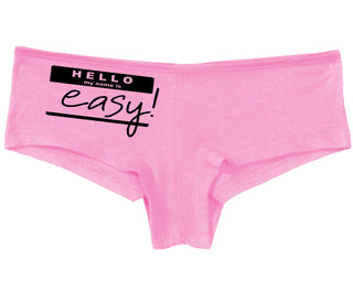 Hello My Name Is Easy - Pink Boy Short