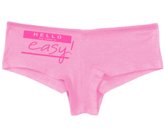 Hello My Name Is Easy - Pink Boy Short