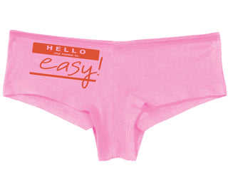 Hello My Name Is Easy - Pink Boy Short