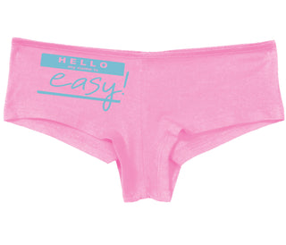 Hello My Name Is Easy - Pink Boy Short