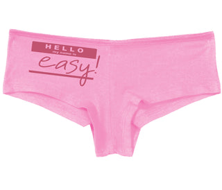 Hello My Name Is Easy - Pink Boy Short