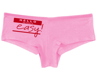 Hello My Name Is Easy - Pink Boy Short