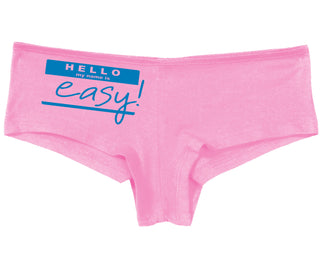 Hello My Name Is Easy - Pink Boy Short