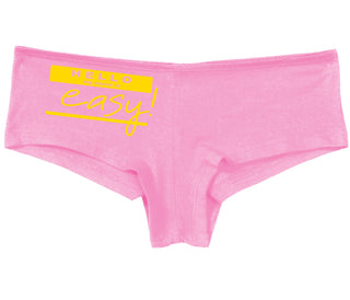 Hello My Name Is Easy - Pink Boy Short