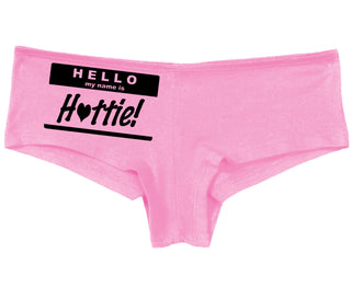 Hello My Name Is Hottie - Pink Boy Short
