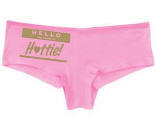 Hello My Name Is Hottie - Pink Boy Short