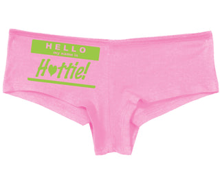 Hello My Name Is Hottie - Pink Boy Short