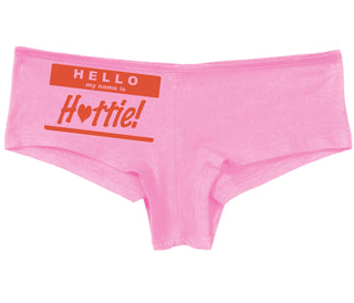 Hello My Name Is Hottie - Pink Boy Short