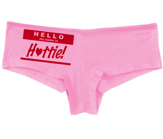 Hello My Name Is Hottie - Pink Boy Short