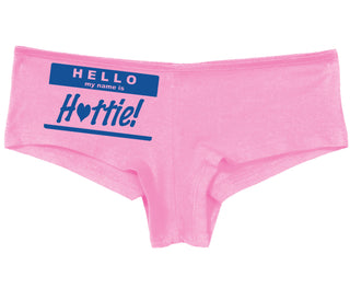 Hello My Name Is Hottie - Pink Boy Short