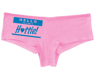 Hello My Name Is Hottie - Pink Boy Short